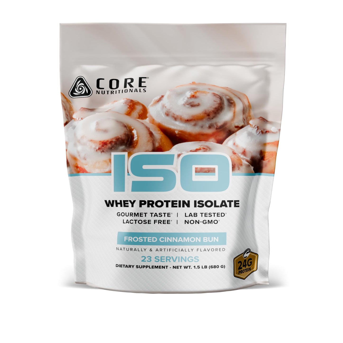 Core Nutritionals ISO Whey Protein Isolate Protein Powder 24