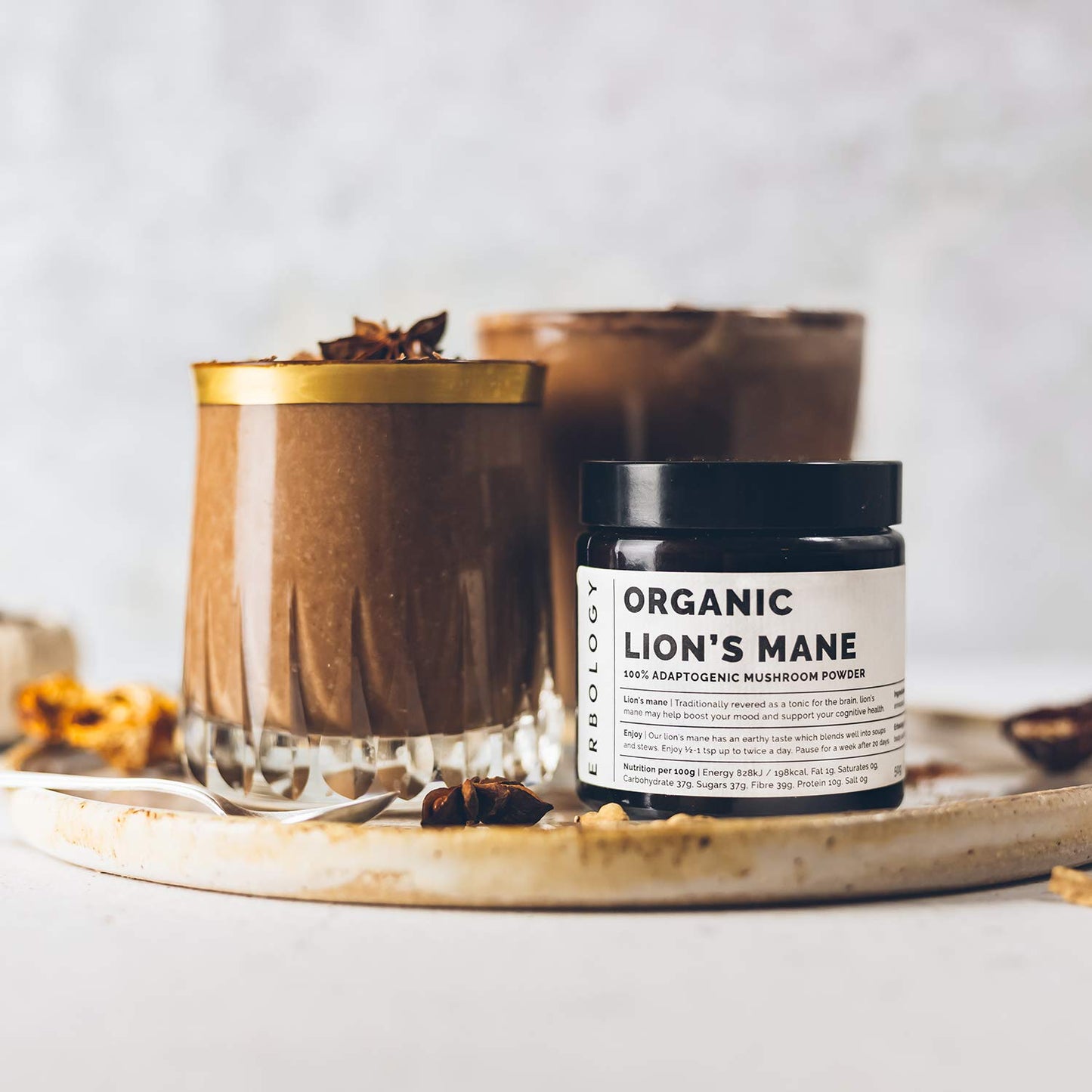 Erbology Organic Lion's Mane Mushroom Powder 1.8 oz