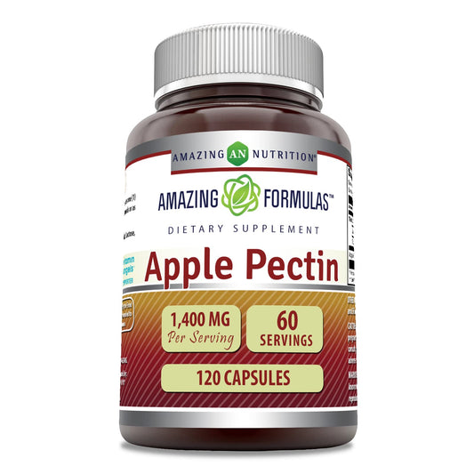 Amazing Nutrition Apple Pectin 1400 mg Capsule, 120 Count