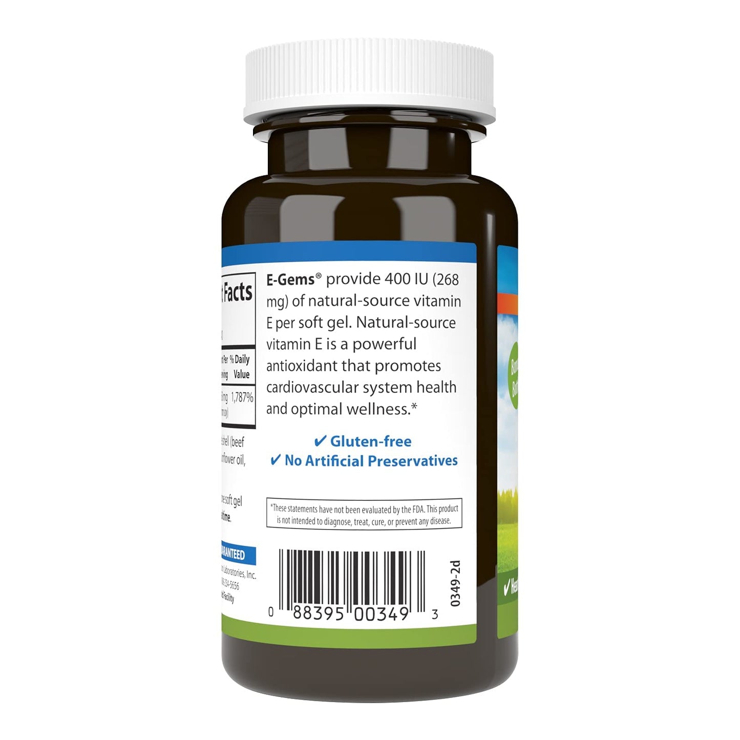 Carlson E-Gems 400 IU Vitamin E Softgels, 140 Count