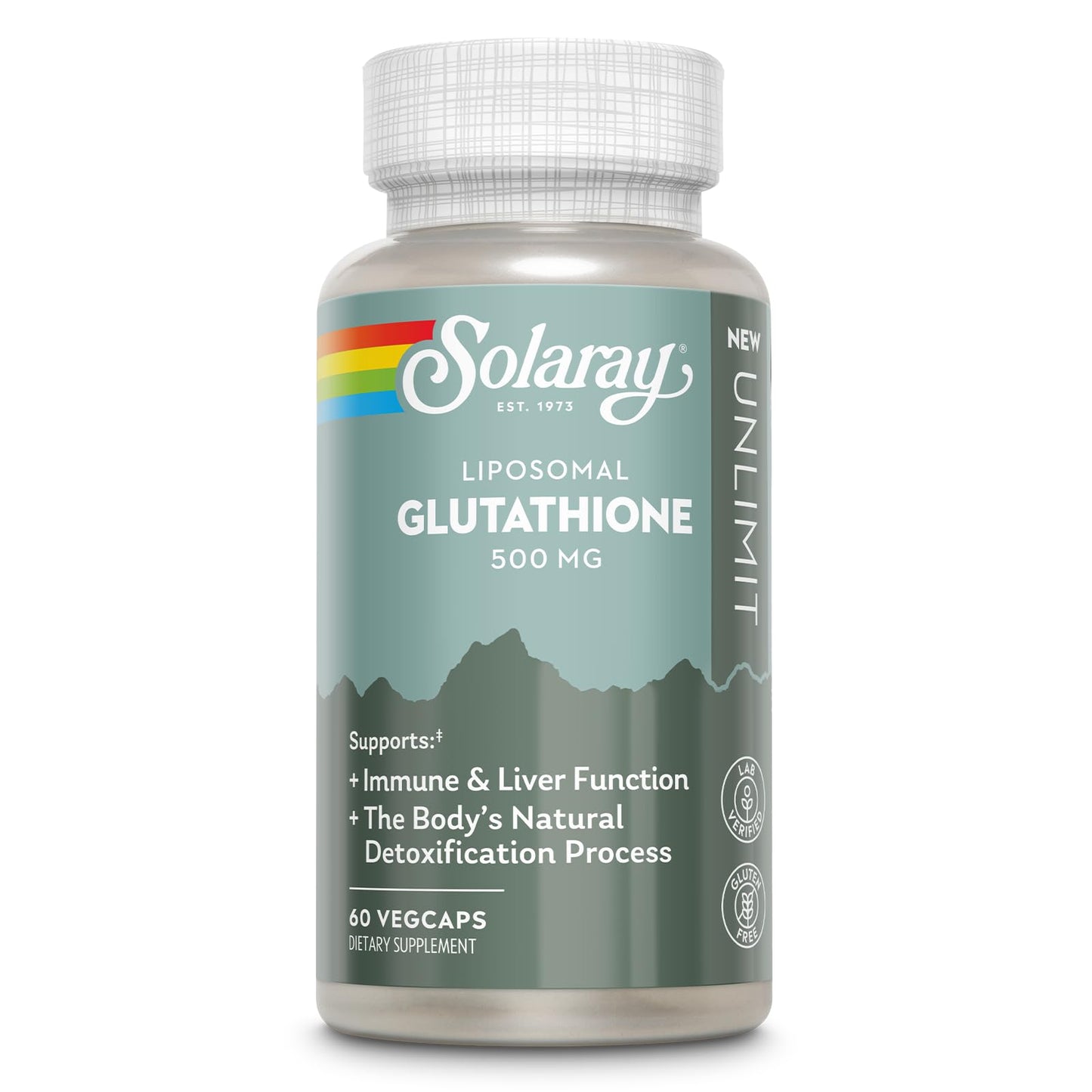 Solaray Liposomal Glutathione 500 mg Capsule, 60 VegCaps