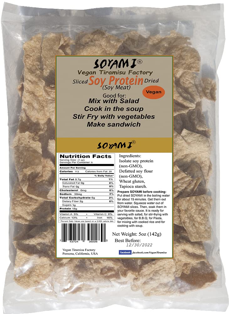SOYAMI Soy Protein (Meat Substitute) Dried, 5