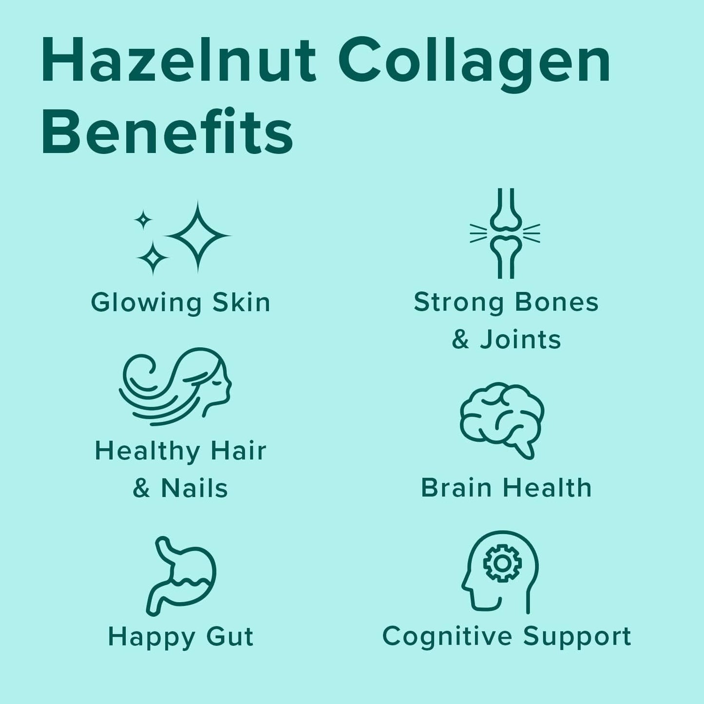 Further Food Hazelnut Collagen Peptides Powder with Lion’s Mane Mushroom, Grass-Fed Hydrolyzed Type 1 & 3 Protein, Gut Health + Joint, Hair, Skin, Nails, Paleo Keto Sugar-Free, 9.88 oz