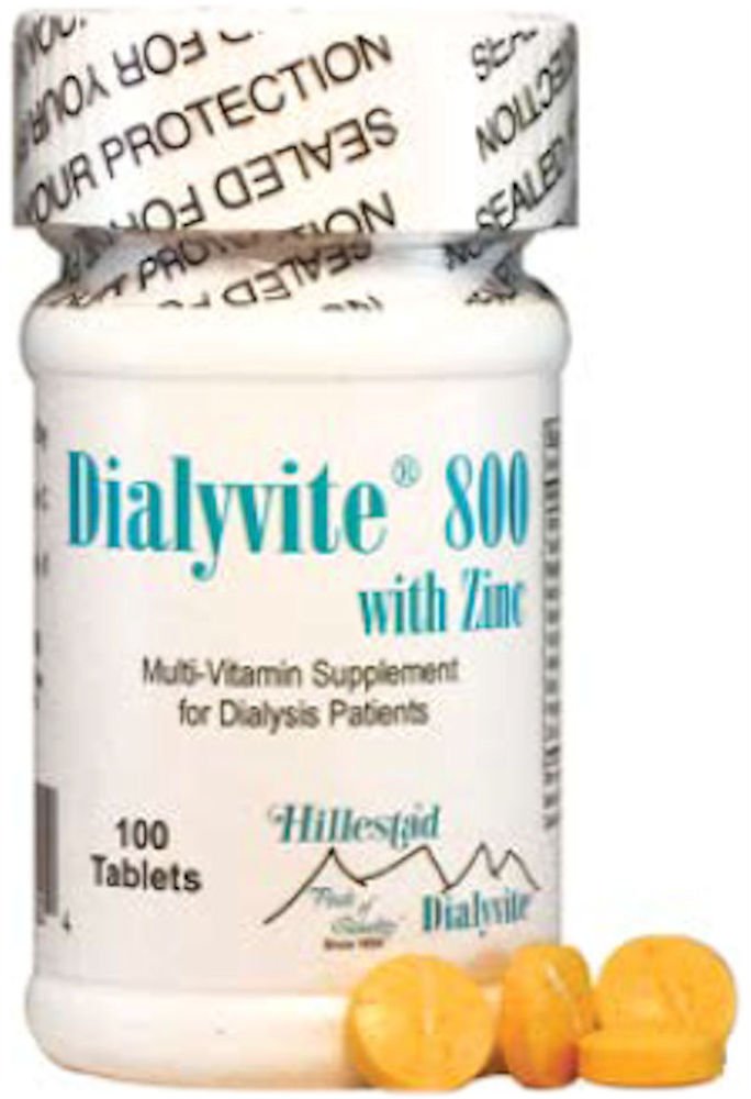 Dialyvite 800 with Zinc 50 mg Tablet, 100 Tablets