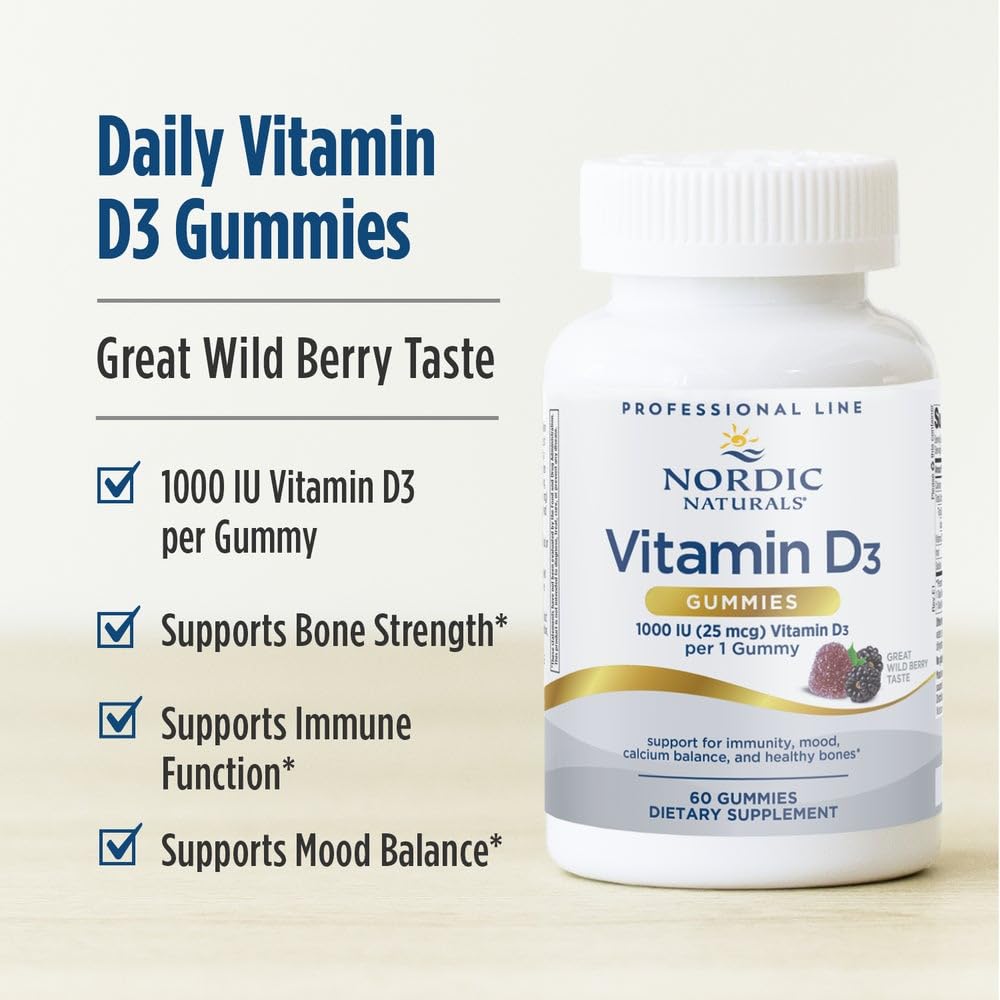 Nordic Naturals Pro Vitamin D3 Gummies 60 Gummies