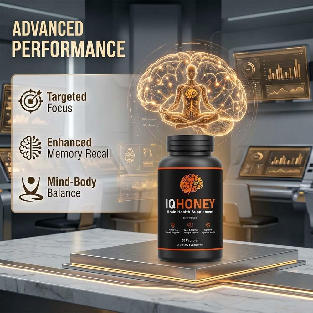 SPRESSO IQ Honey Supplement Pills for Daily Wellness Capsules 300