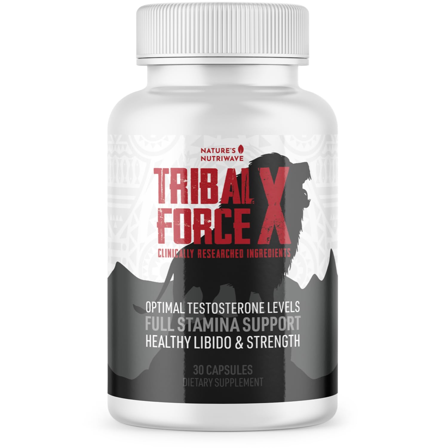 Nature’s NutriWave TribalForce X Daily Botanical Supplement with Ginkgo Biloba, Bacopa & Amino Acids, 30 Capsules