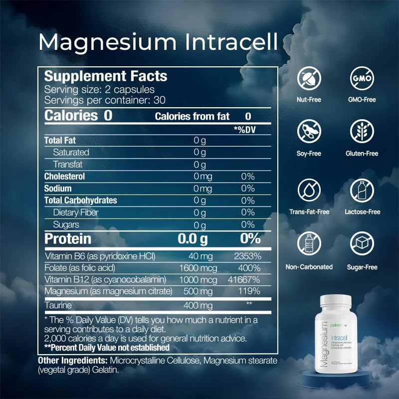 Paleolf Magnesium Intracell 500 mg Capsule 120 Capsules