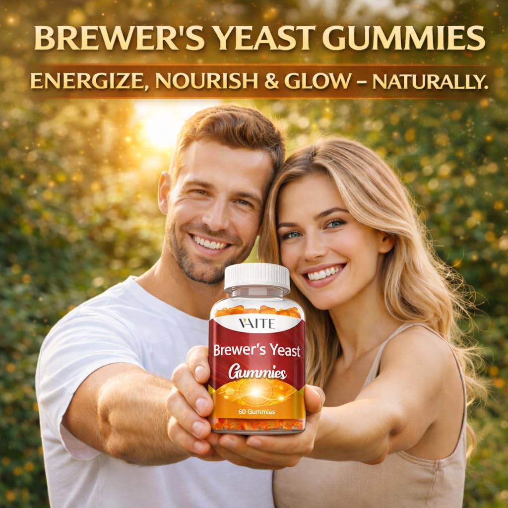 VAITE Brewer's Yeast Supplement Gummies 2000mg, 60 Gummies