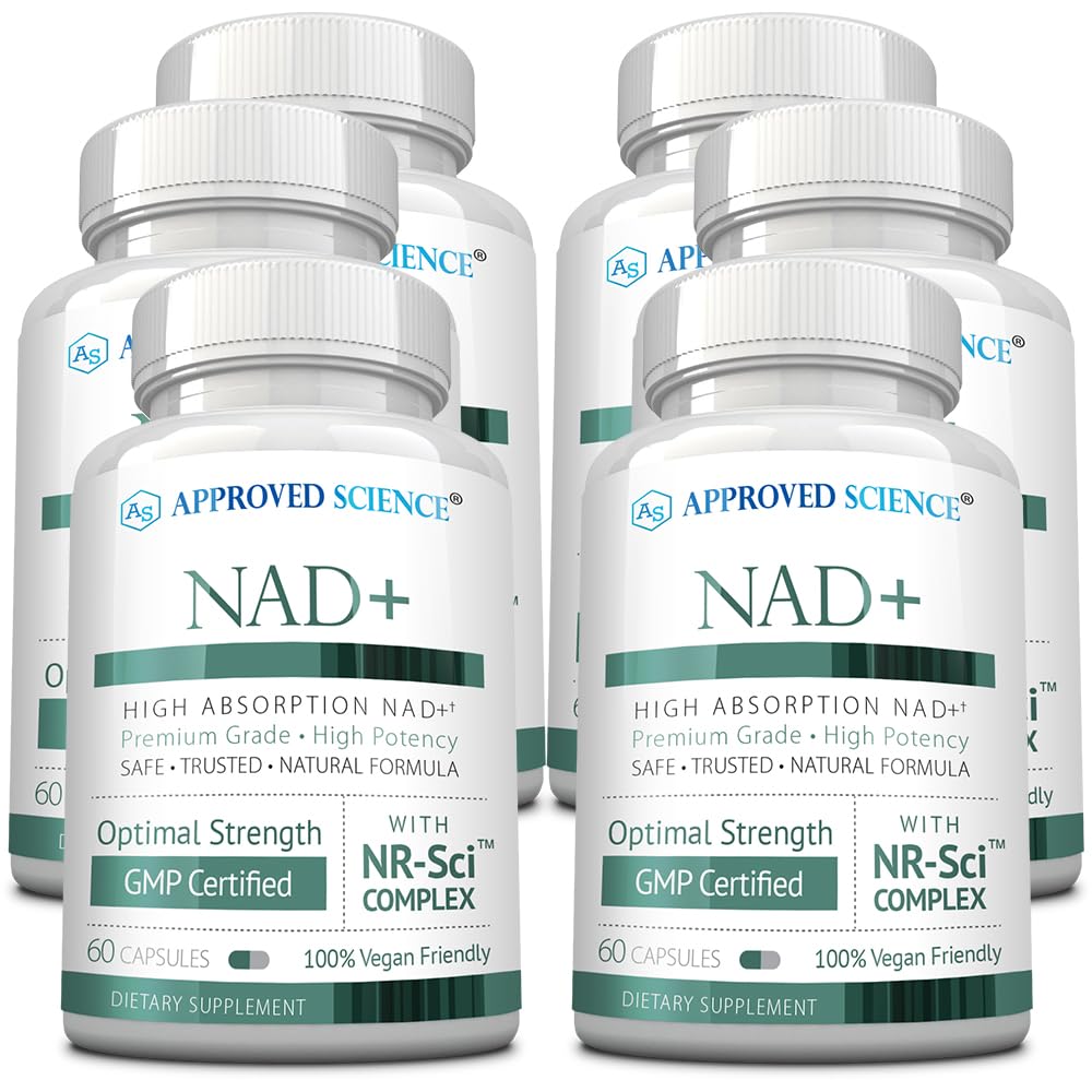 Approved Science NAD+ 300mg NR, Quercetin, Vitamin B2, BioPerine 360 Capsules