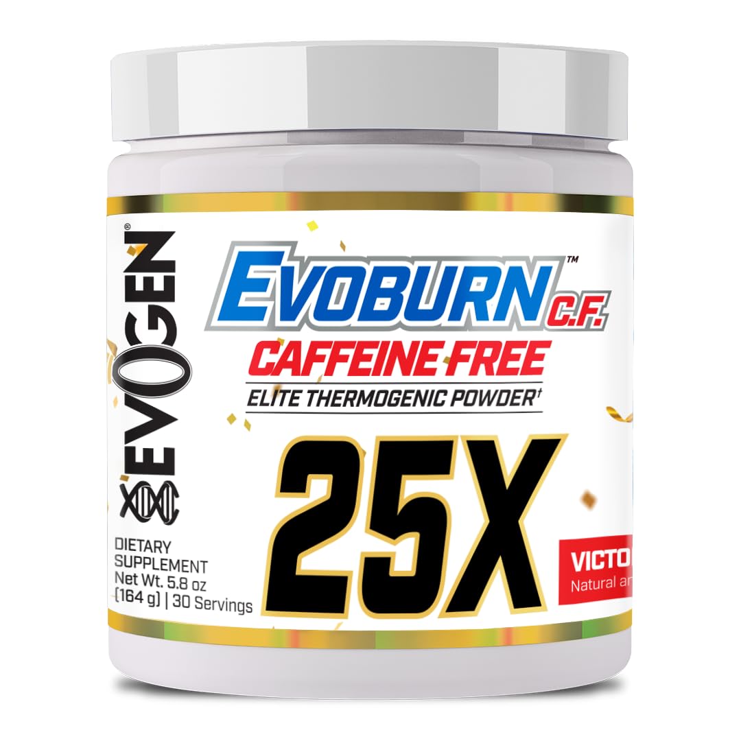 Evogen Evoburn Caffeine Free Thermogenic Fat Burner Powder, 9.6 Ounce