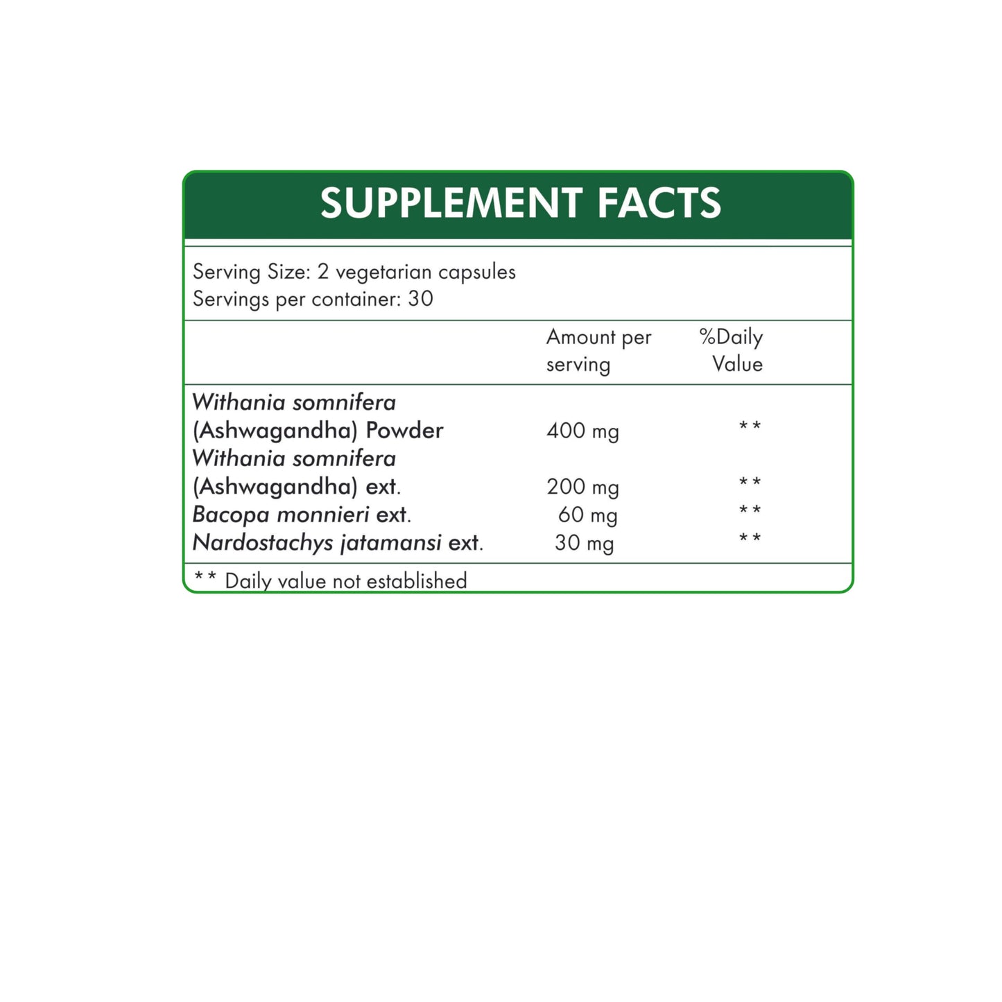 Herbal Destination Stress Hrx Ashwagandha Supplement Softgel 60 Count