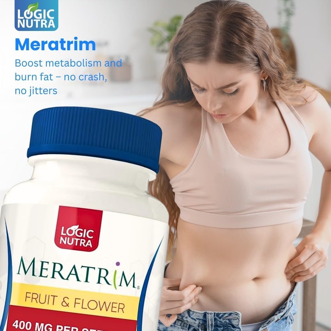 Logic Nutra Meratrim Proprietary Blend 400 mg Garcinia Mangostana (Fruit Rind) Extract Stimulant Free Capsules 60 Capsules