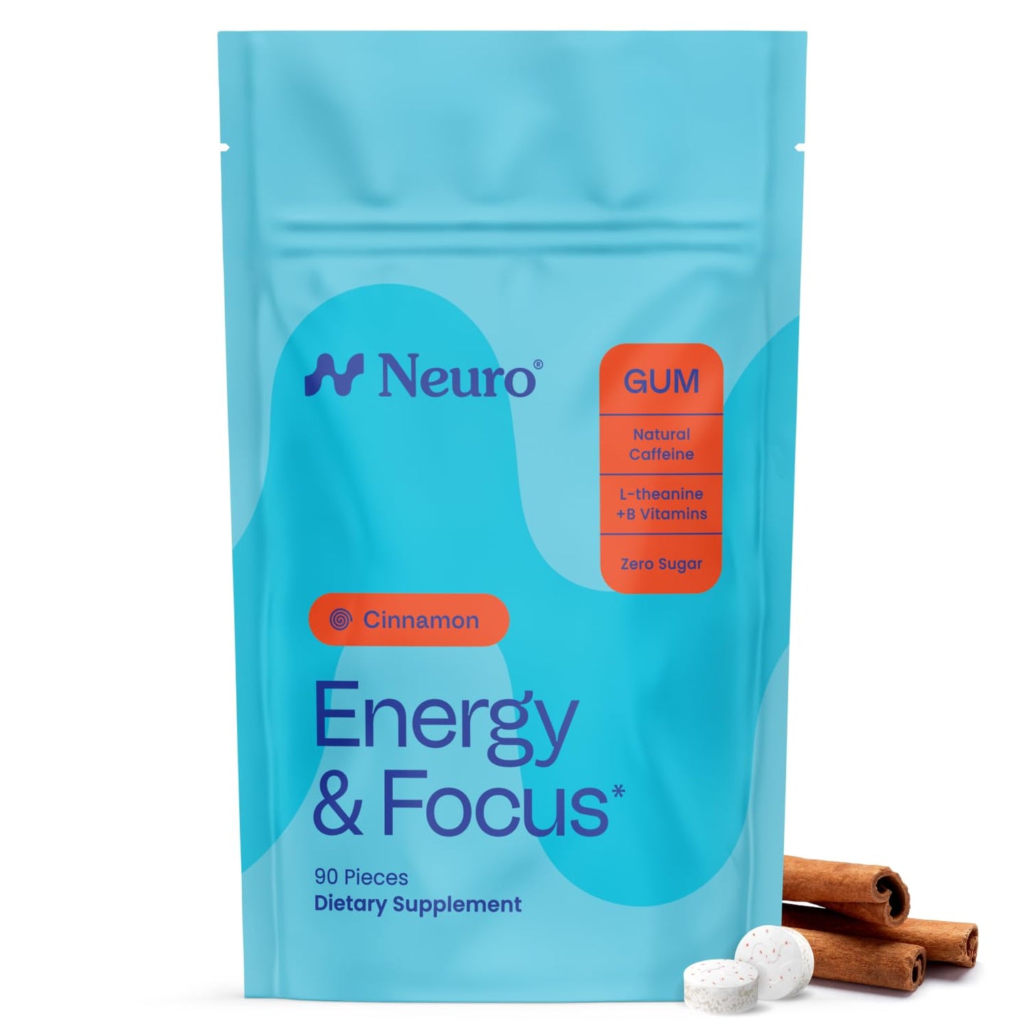 Neuro Energy & Focus Chewable Gum, 90 Count