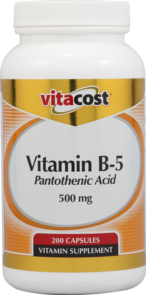 Vitacost Brand Vitamin B5 Pantothenic Acid 200 Capsules