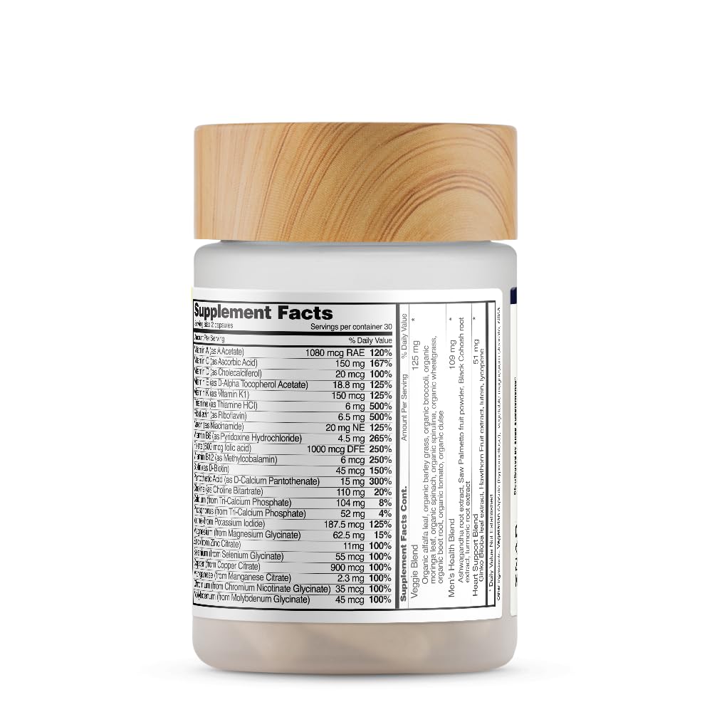 Snap Supplements Men's Daily Multivitamins 60 Capsules
