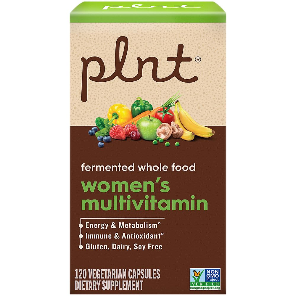 plnt Fermented Whole Food Women's Multivitamin Capsule, 120 Count
