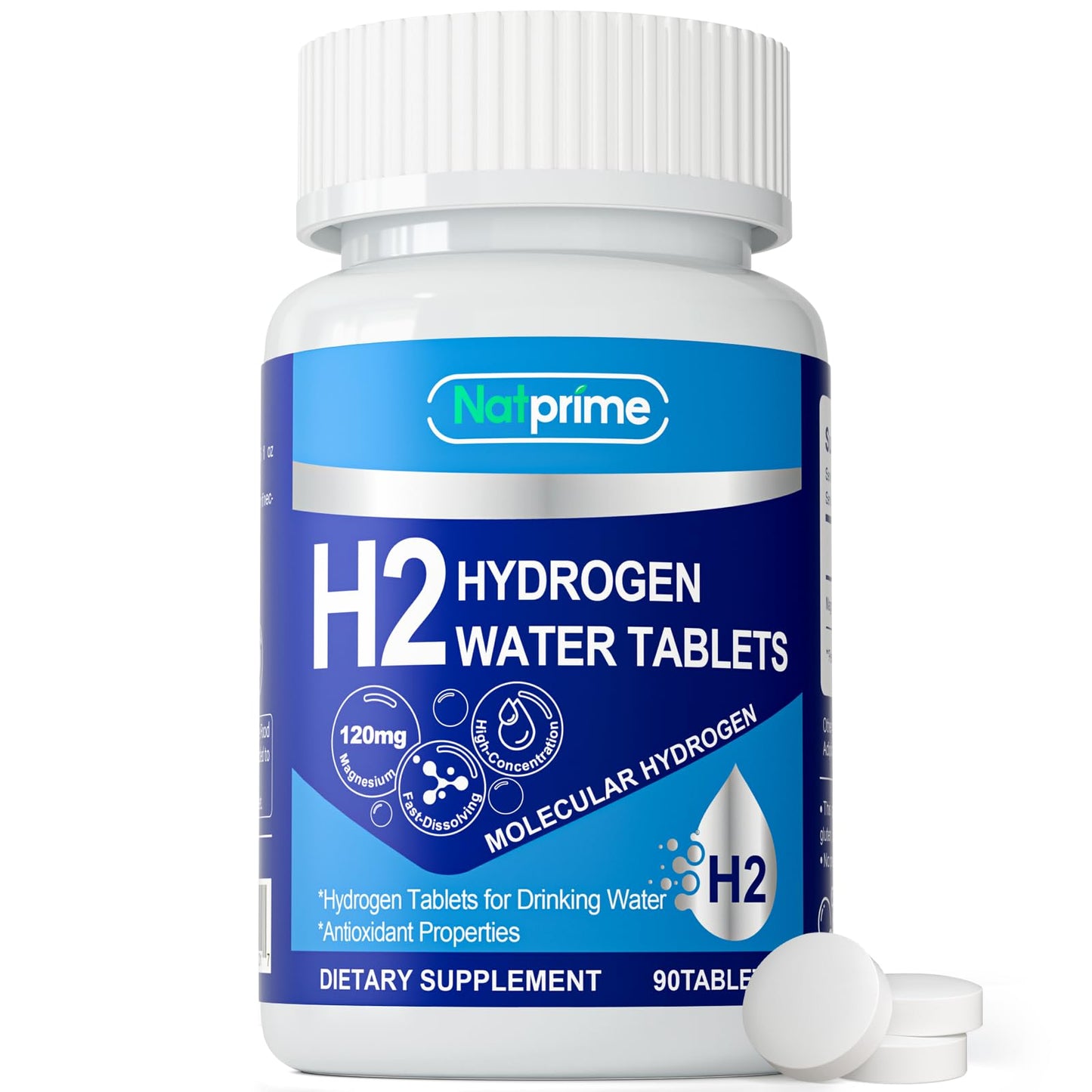 iNatprime Molecular H2 Hydrogen Water Tablet, 90 Tablets