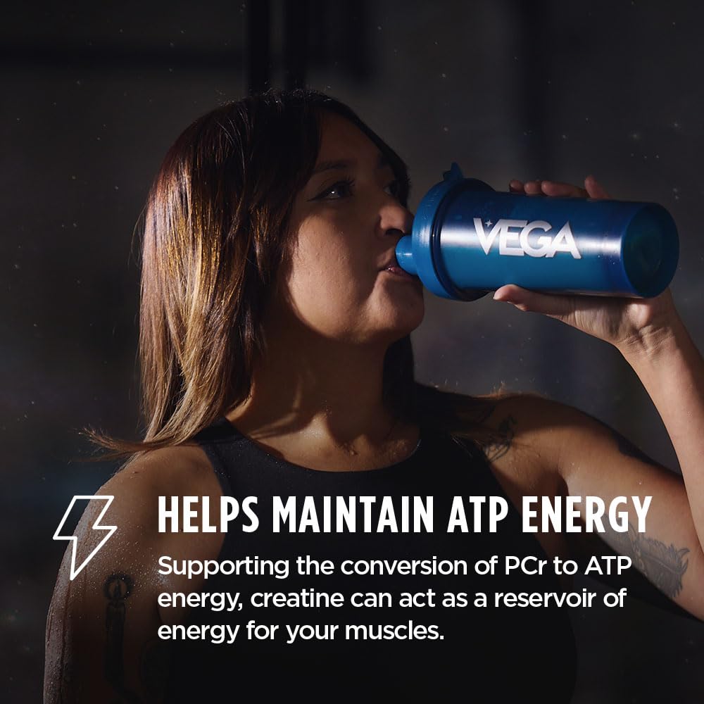 Vega Creatine Monohydrate Capsules 180 Count