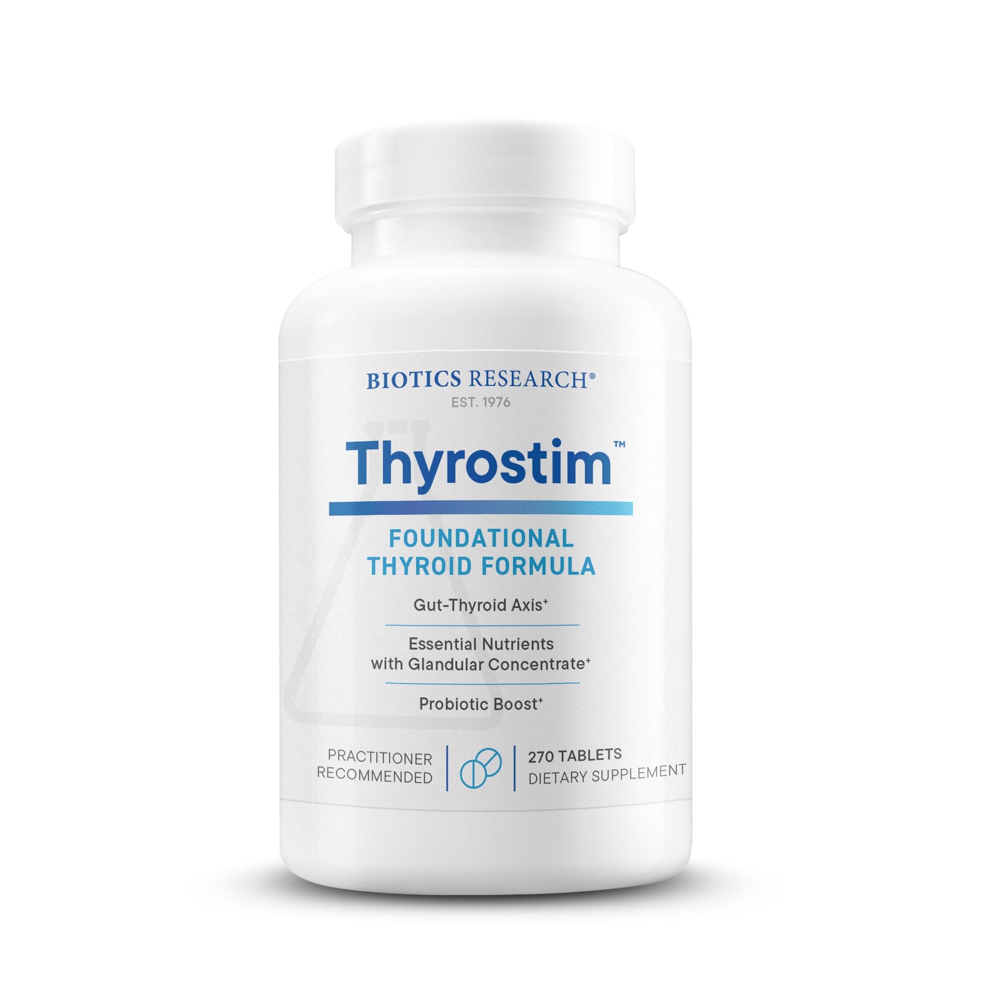 Biotics Research Thyrostim Endocrine & Thyroid Support for Women & Men, 270 Tablets