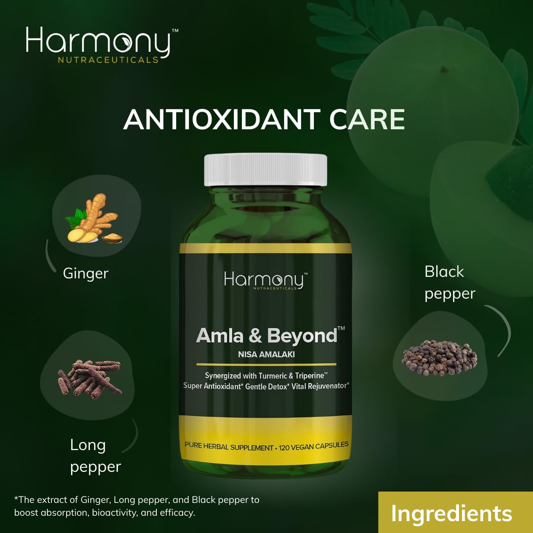 Harmony Nutraceuticals Amla & Beyond Capsules 120 Count