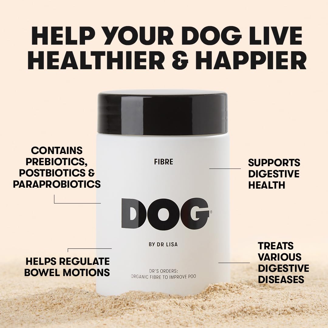 DOG by Dr Lisa Fibre Daily Fiber Supplement for Dogs Powder 100g