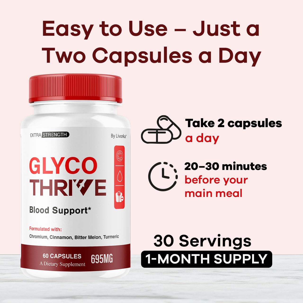 LIVORKA Glyco Thrive 300 Capsules