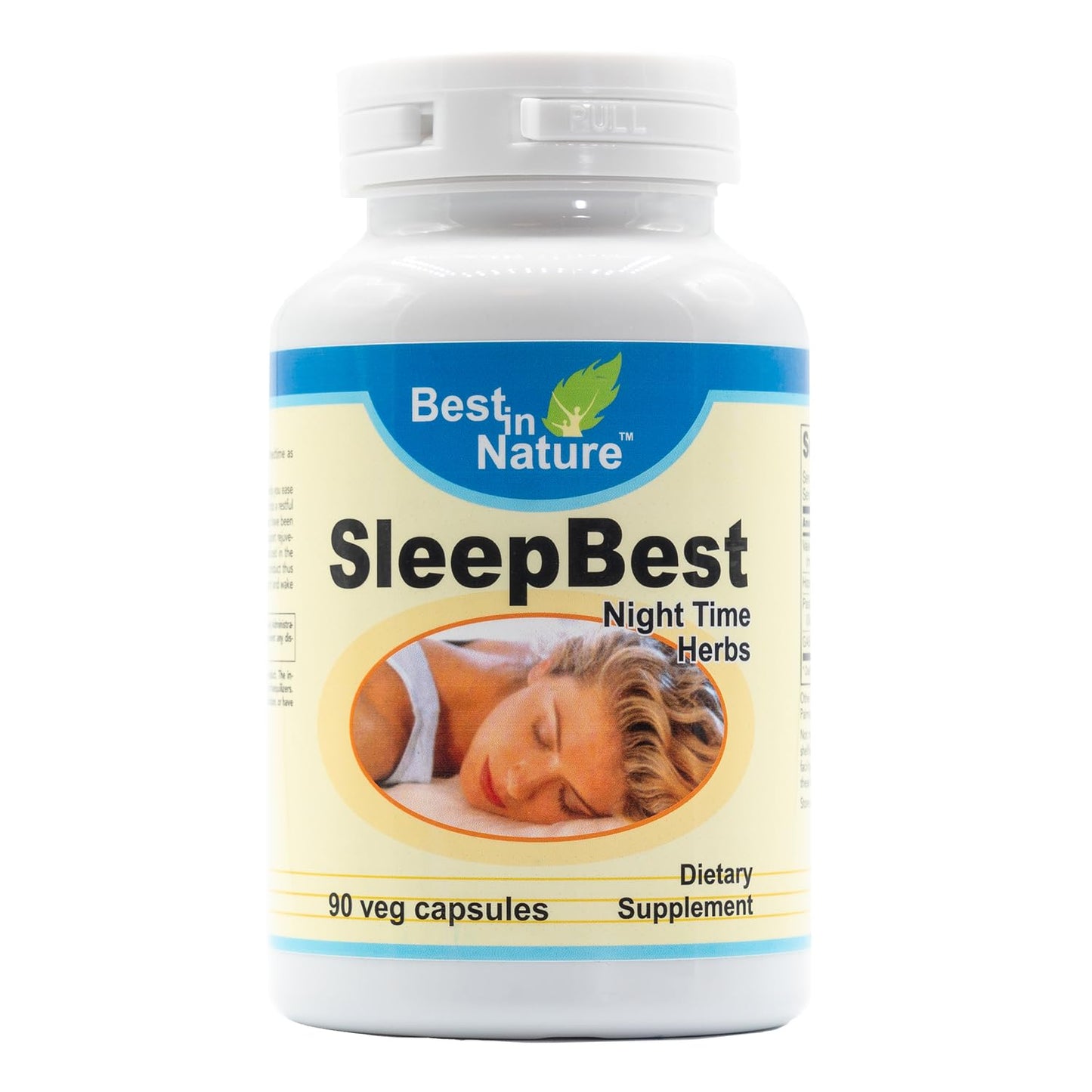 Best in Nature SleepBest - Night Time Herbs, Sleep Support Supplement Capsule, 90 Capsules