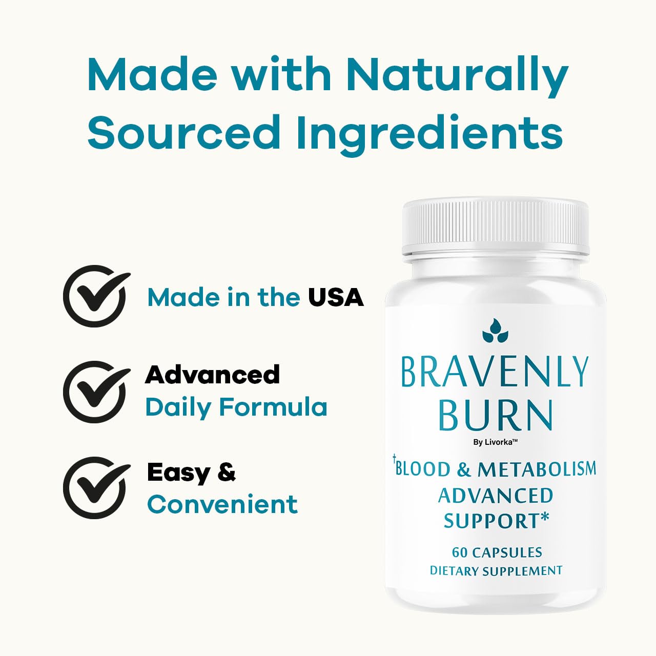LIVORKA Bravenly Burn Capsules, 60 Capsules