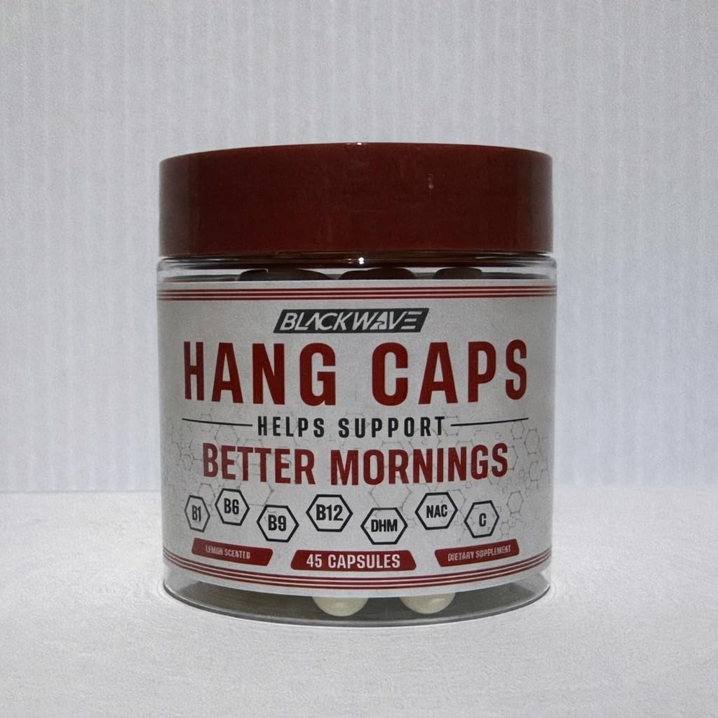 BlackWave Hang Caps DHM (Dihydromyricetin) Capsules 45 Count