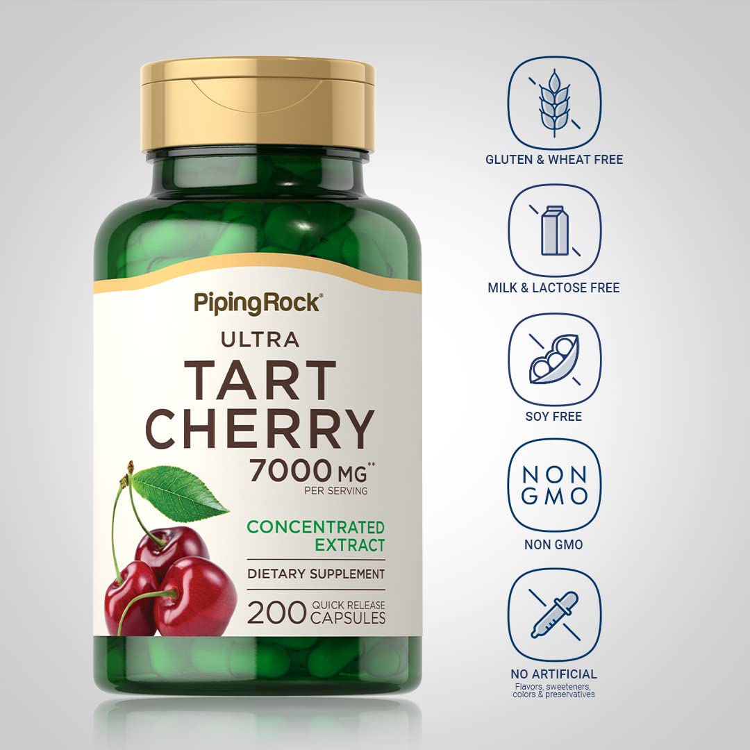 Piping Rock Tart Cherry Extract Capsules 200 Count