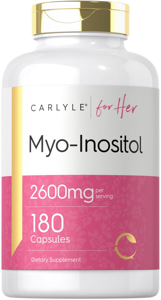Carlyle Myo-Inositol Women's Supplement 2600mg Capsules, 180 Count
