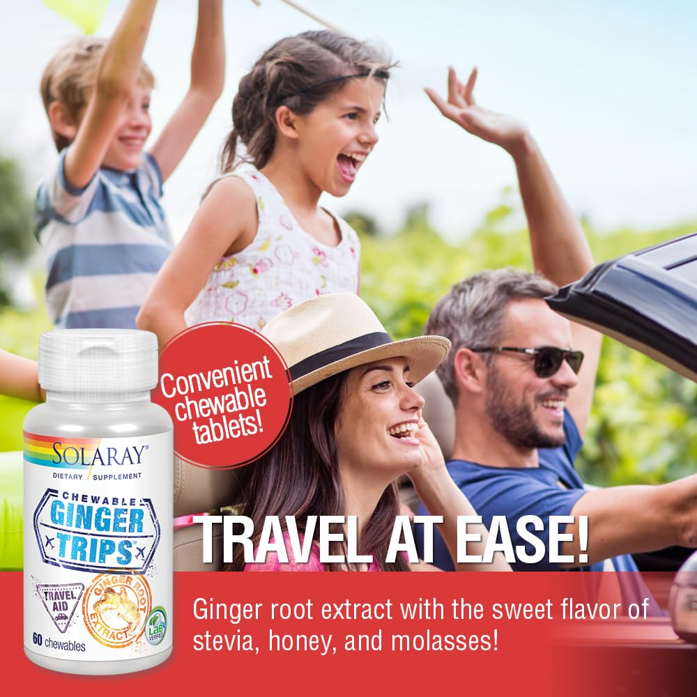 Solaray Ginger Trips 60 Tablets