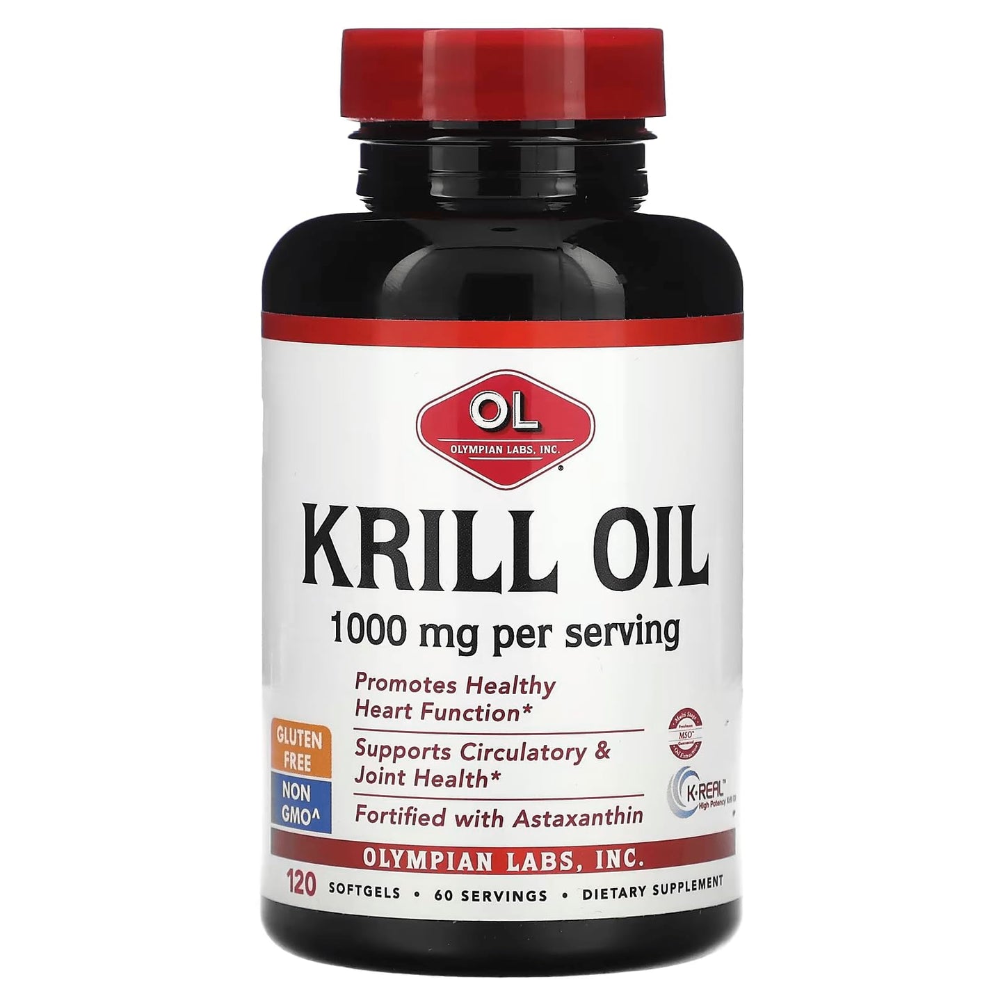 Olympian Labs Krill Oil Softgels 120 Count