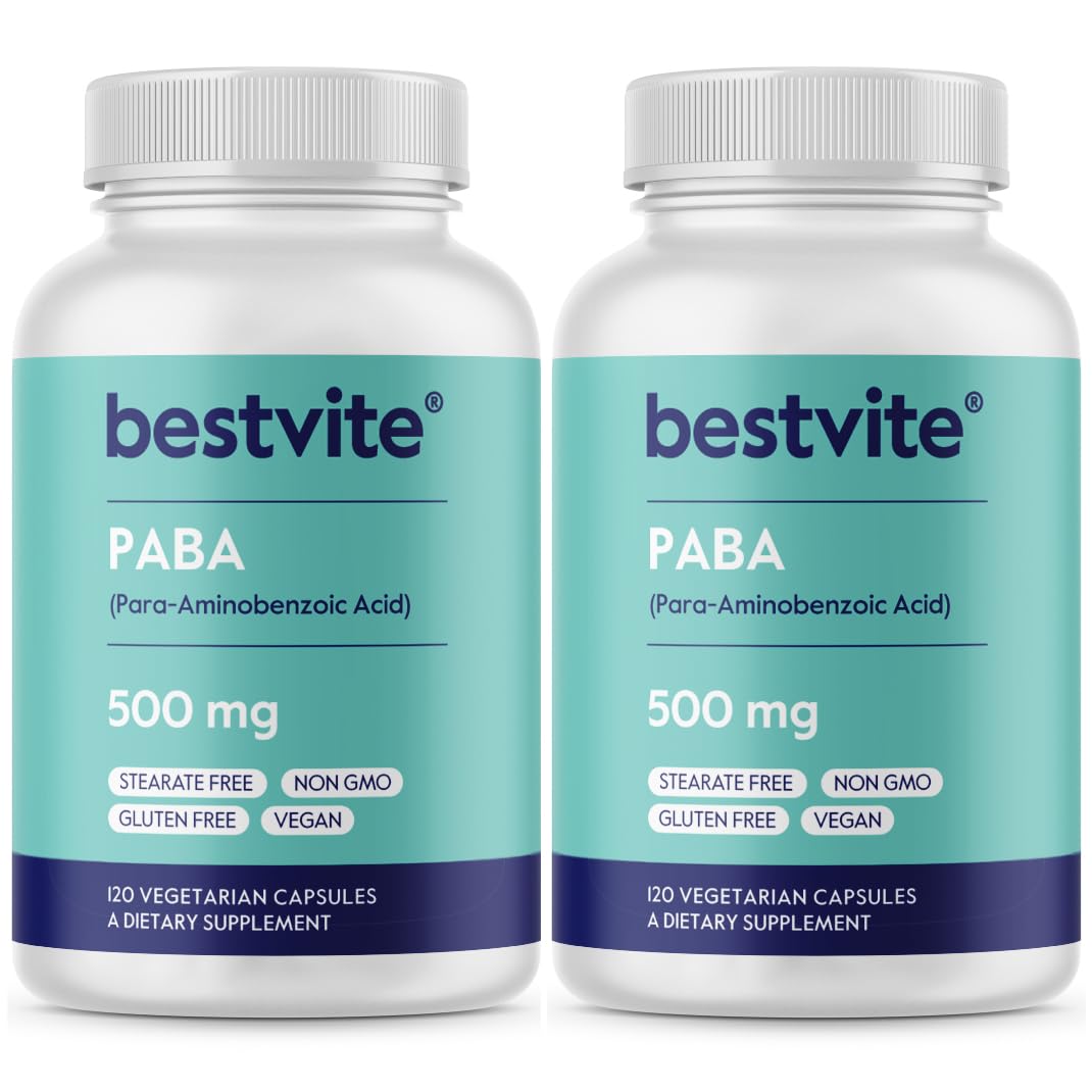 BESTVITE PABA 500mg Capsules 240 Count