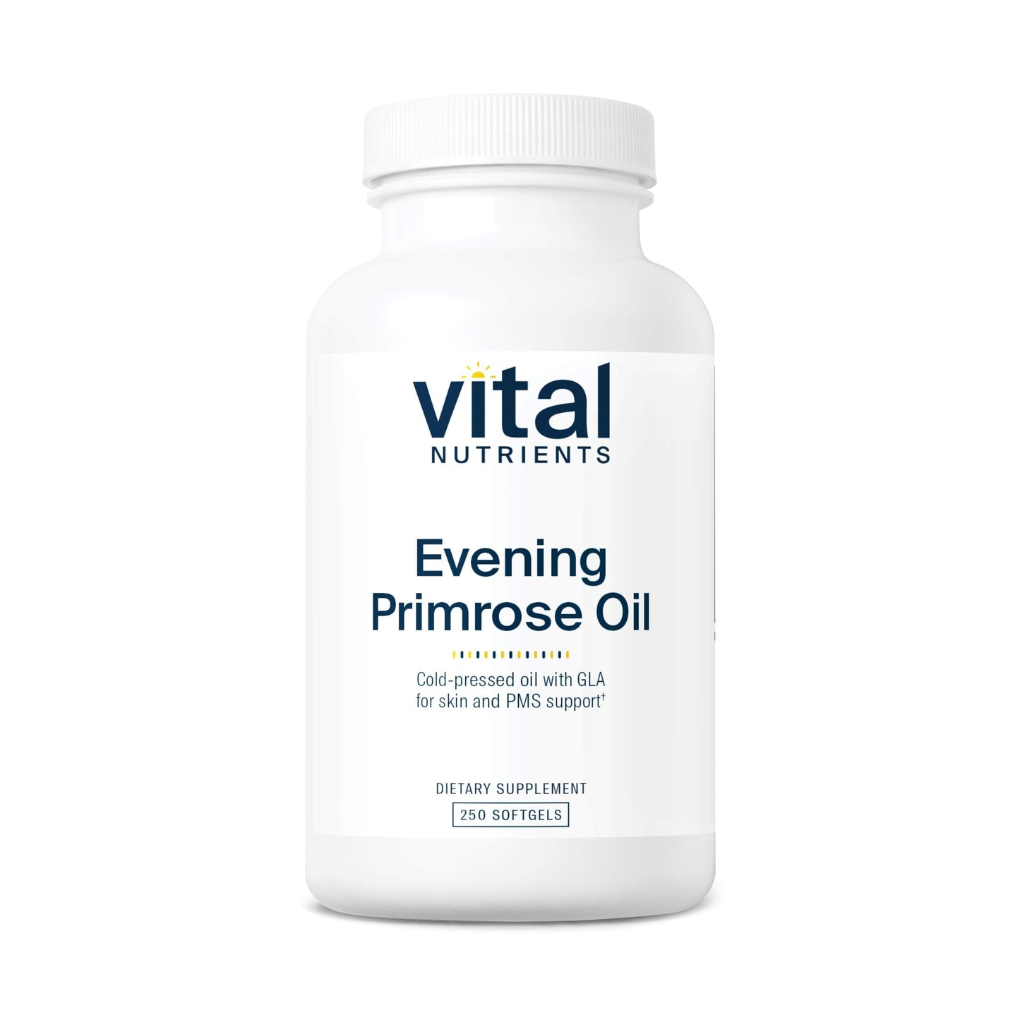 Vital Nutrients Evening Primrose Oil 1000mg Softgels, 250 Softgels