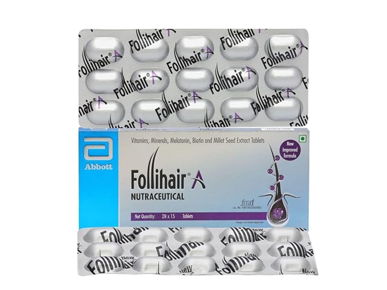 CLASSIC DERMA Folli'hair A Nutraceutical 30 Tablets
