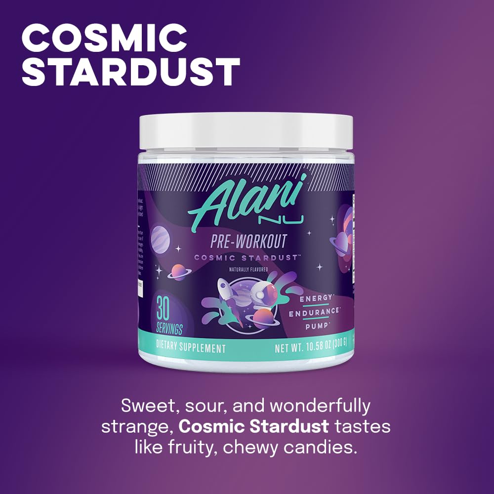 Alani Nu Pre Workout Cosmic Stardust Powder 10.2 oz