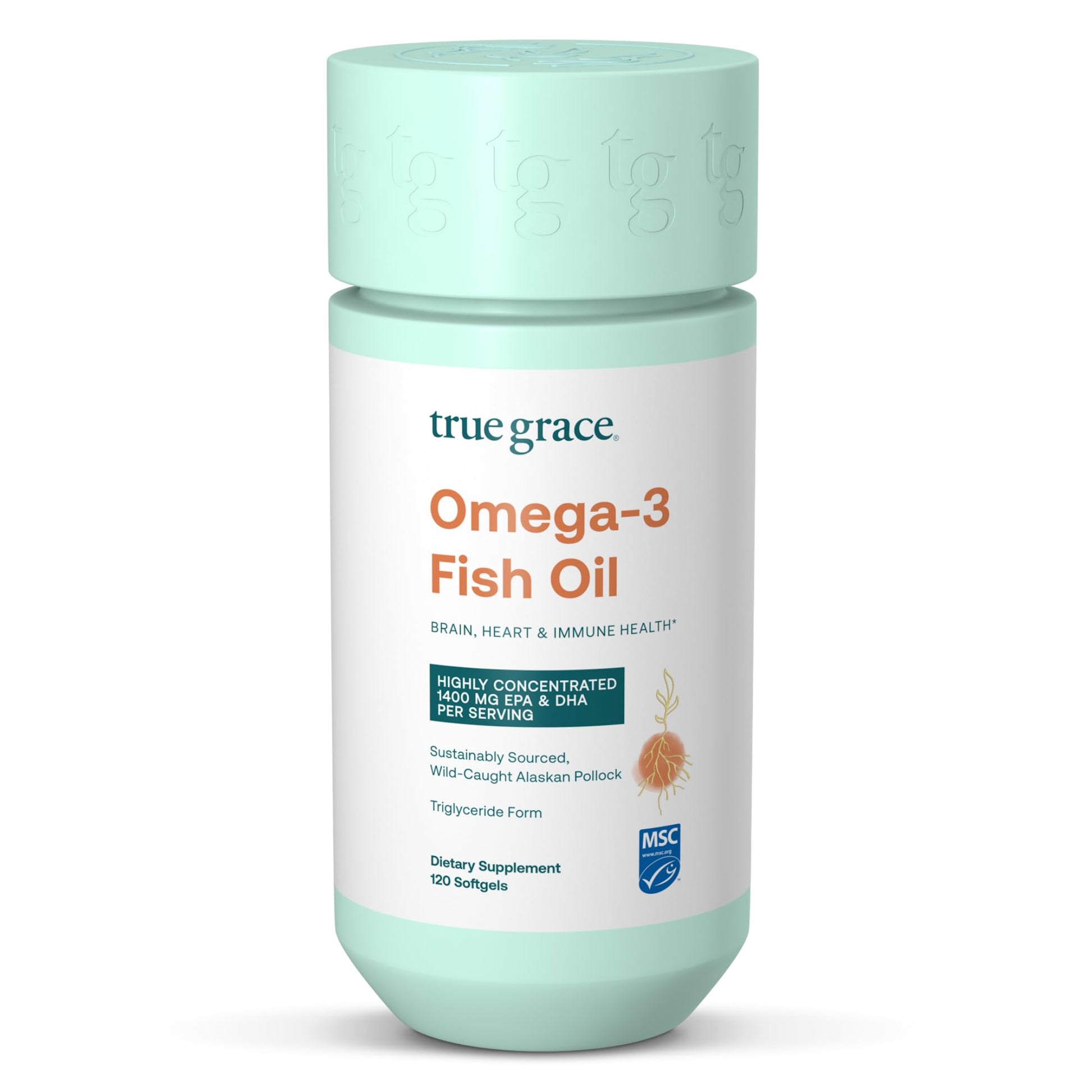 True Grace Omega-3 Fish Oil Softgels 120
