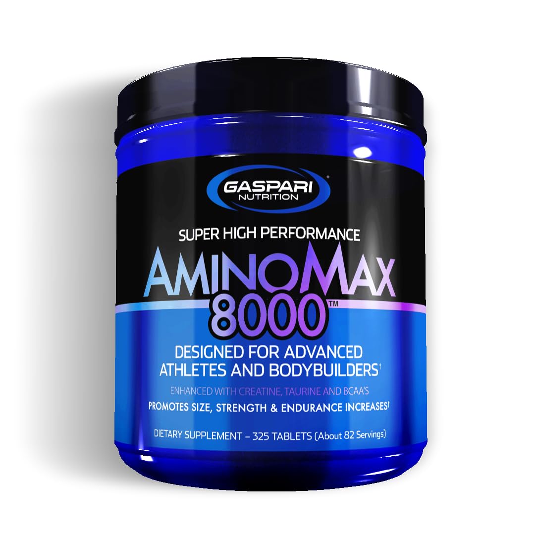 Gaspari Nutrition AminoMax 8000 Tablets, 180 Count