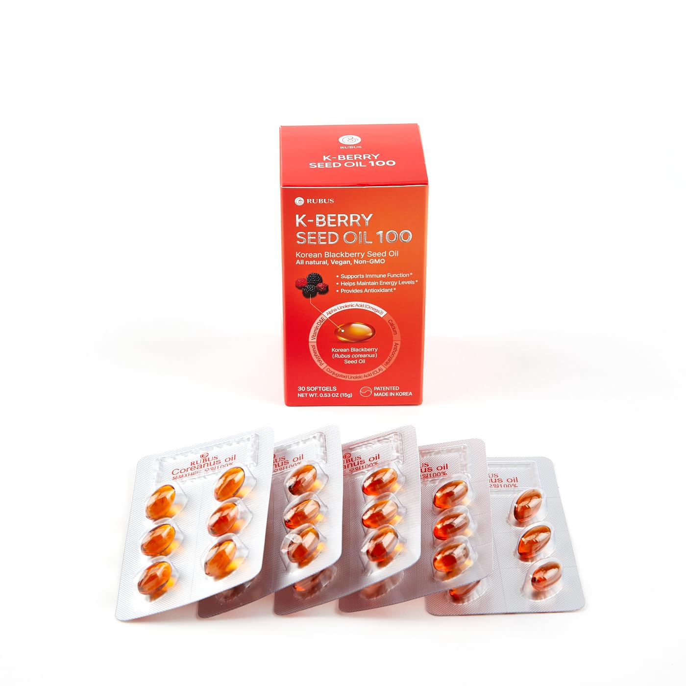 K-BERRY Black Seed Oil Capsules, 30 Count