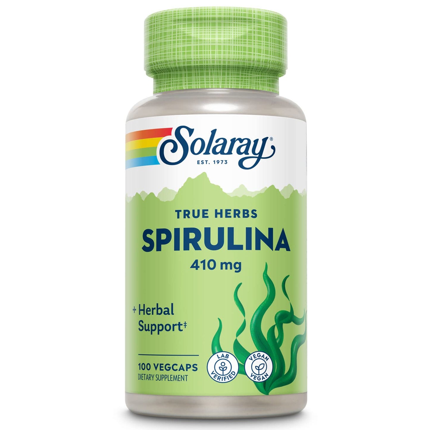 SOLARAY Spirulina 410mg Veg Cap 100 Count