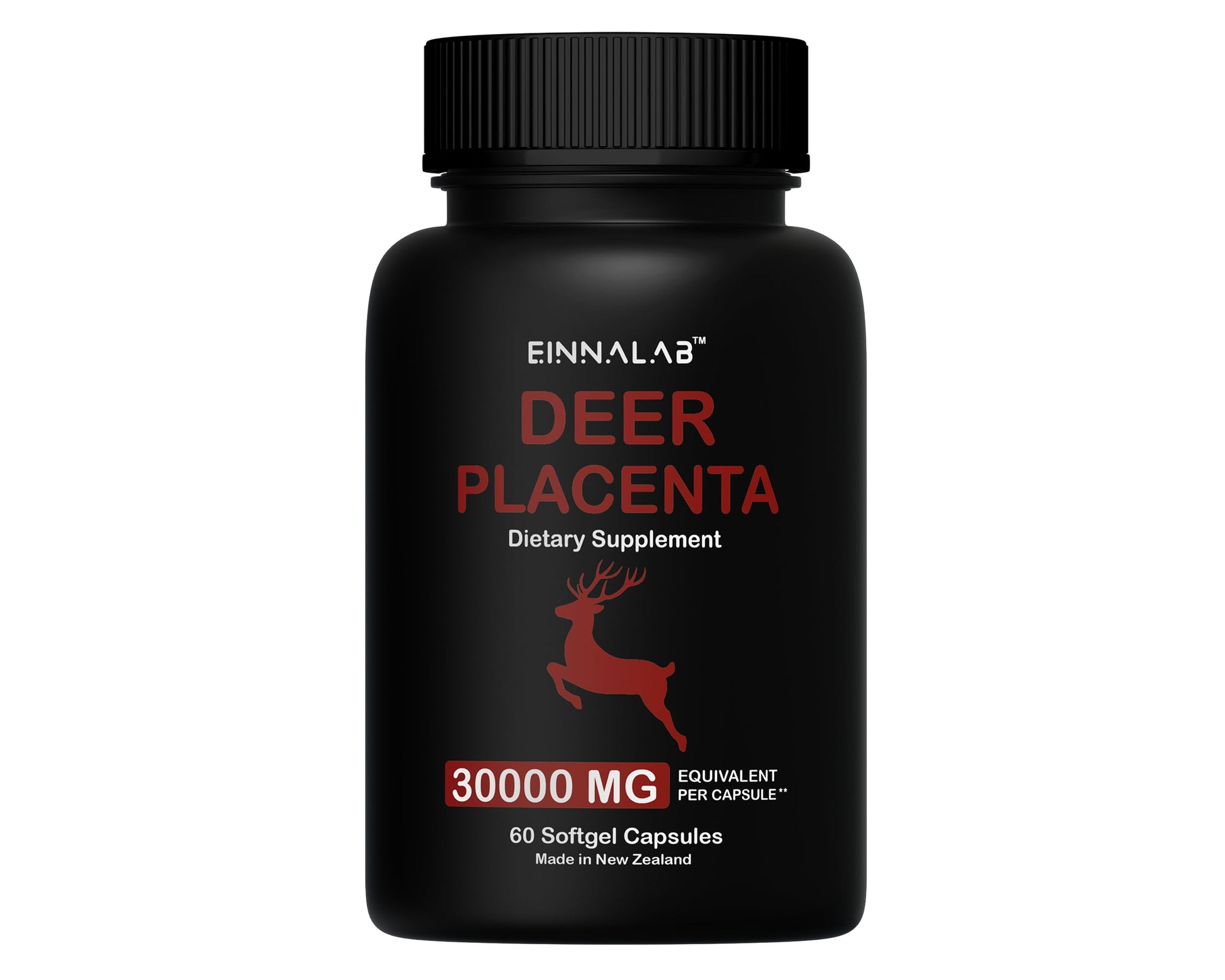 EINNALAB 30,000mg Deer Placenta Supplement, 60 Capsules