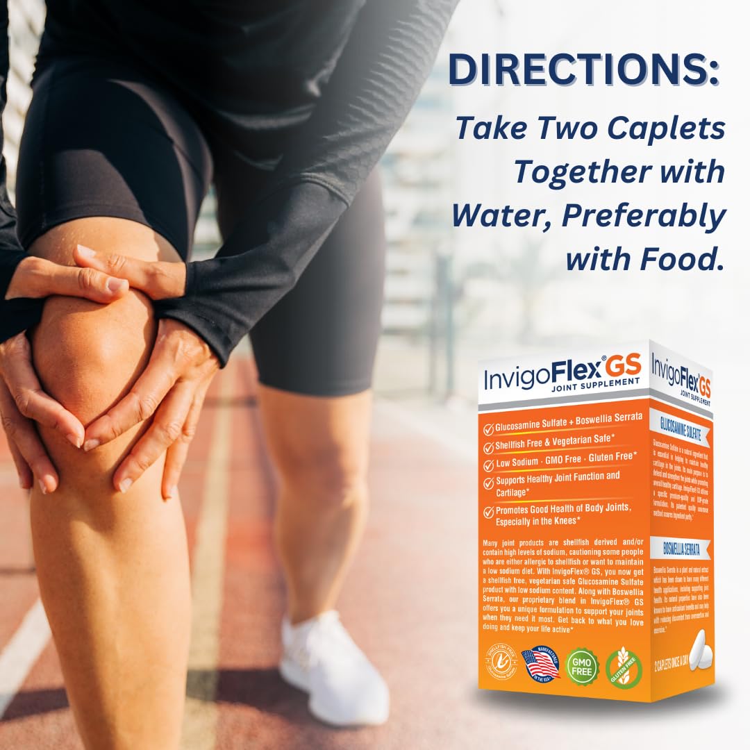 INVIGOFLEX Glucosamine Sulfate Caplets 120 Count