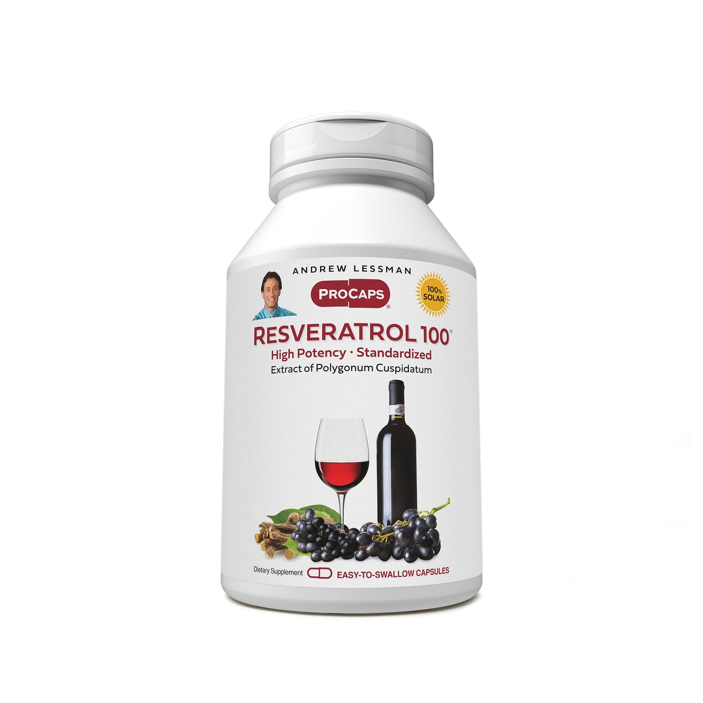 ANDREW LESSMAN Resveratrol-100mg Capsule, 180 Capsules