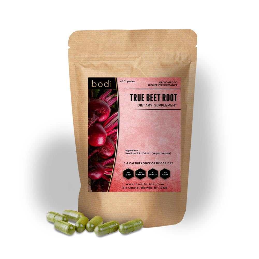 Bodi True Beet Root 25:1 Capsules, 120 Count