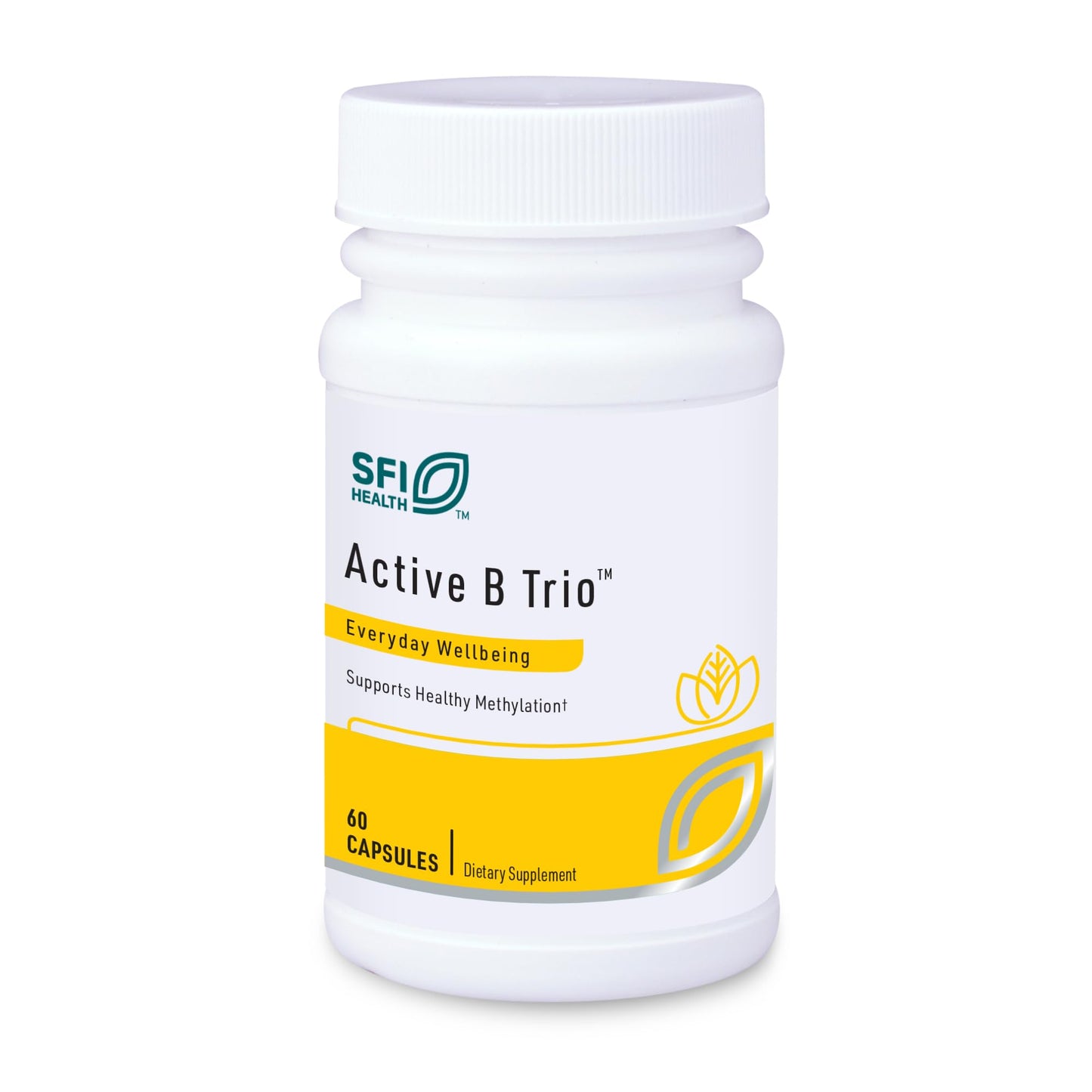 SFI Health Active B Trio Methylated Vitamin B Complex with B6, B12 & Folate, 60 Capsules
