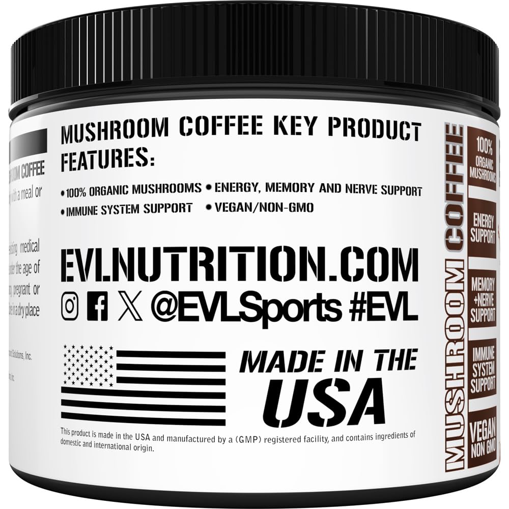 Evlution Mushroom Coffee Powder 4.2 oz
