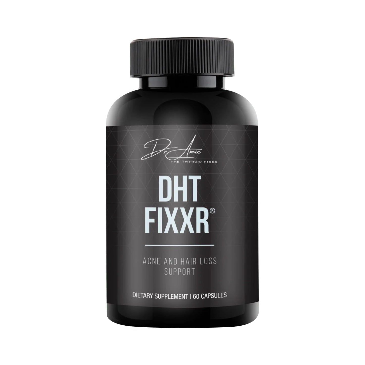 Fixxr DHT Support by Dr. Amie with Saw Palmetto and Nettles Acne and Hair Loss Support, 60 Capsules