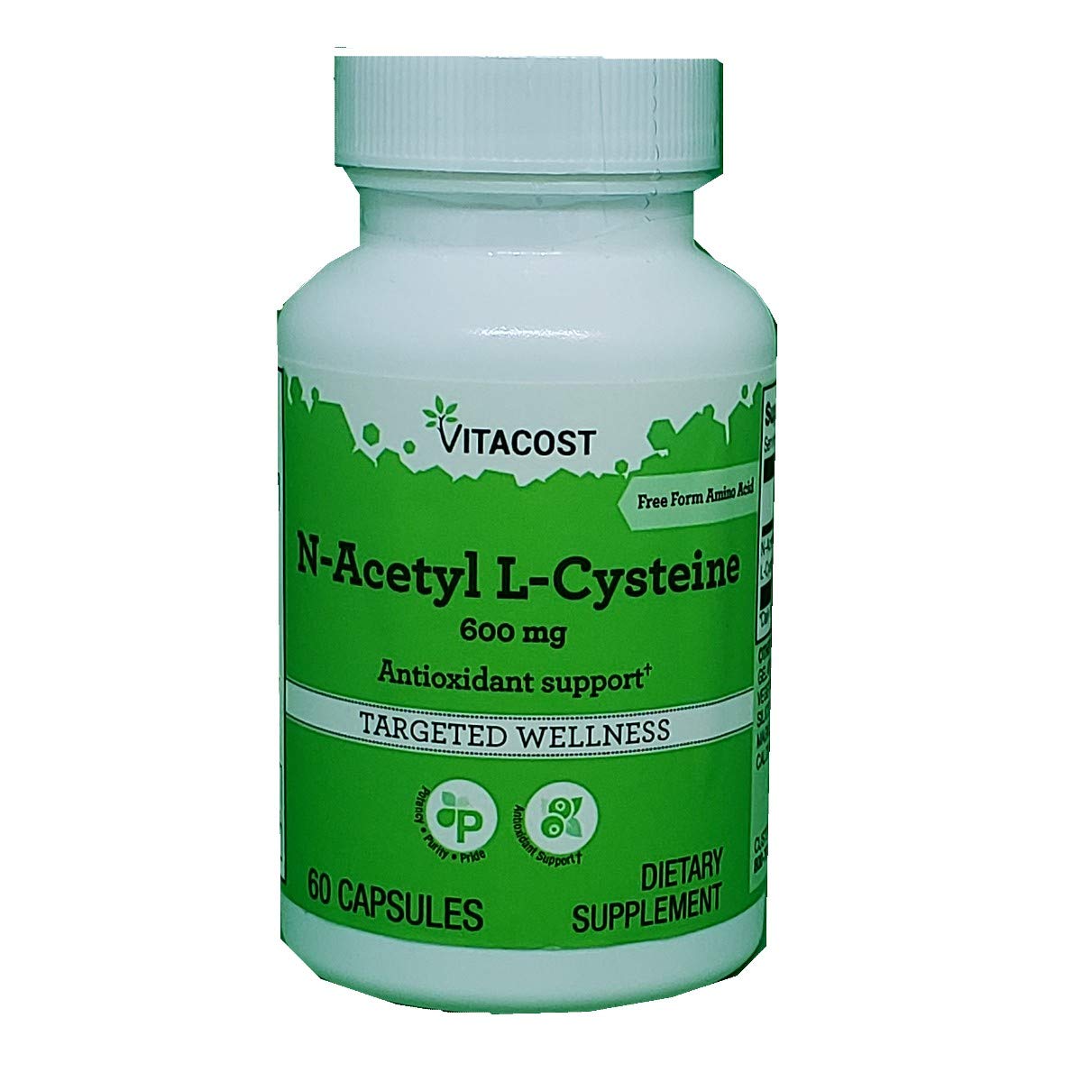 Vitacost N-Acetyl Cysteine (NAC) 600 mg Capsule, 60 Capsules